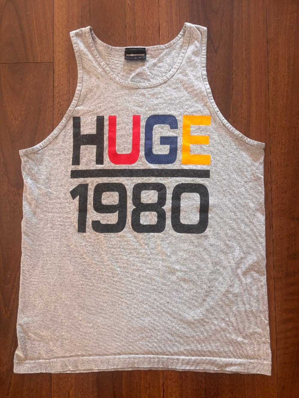 The Hundreds Men's Grey Tank ‘Huge 1980’ – Size L